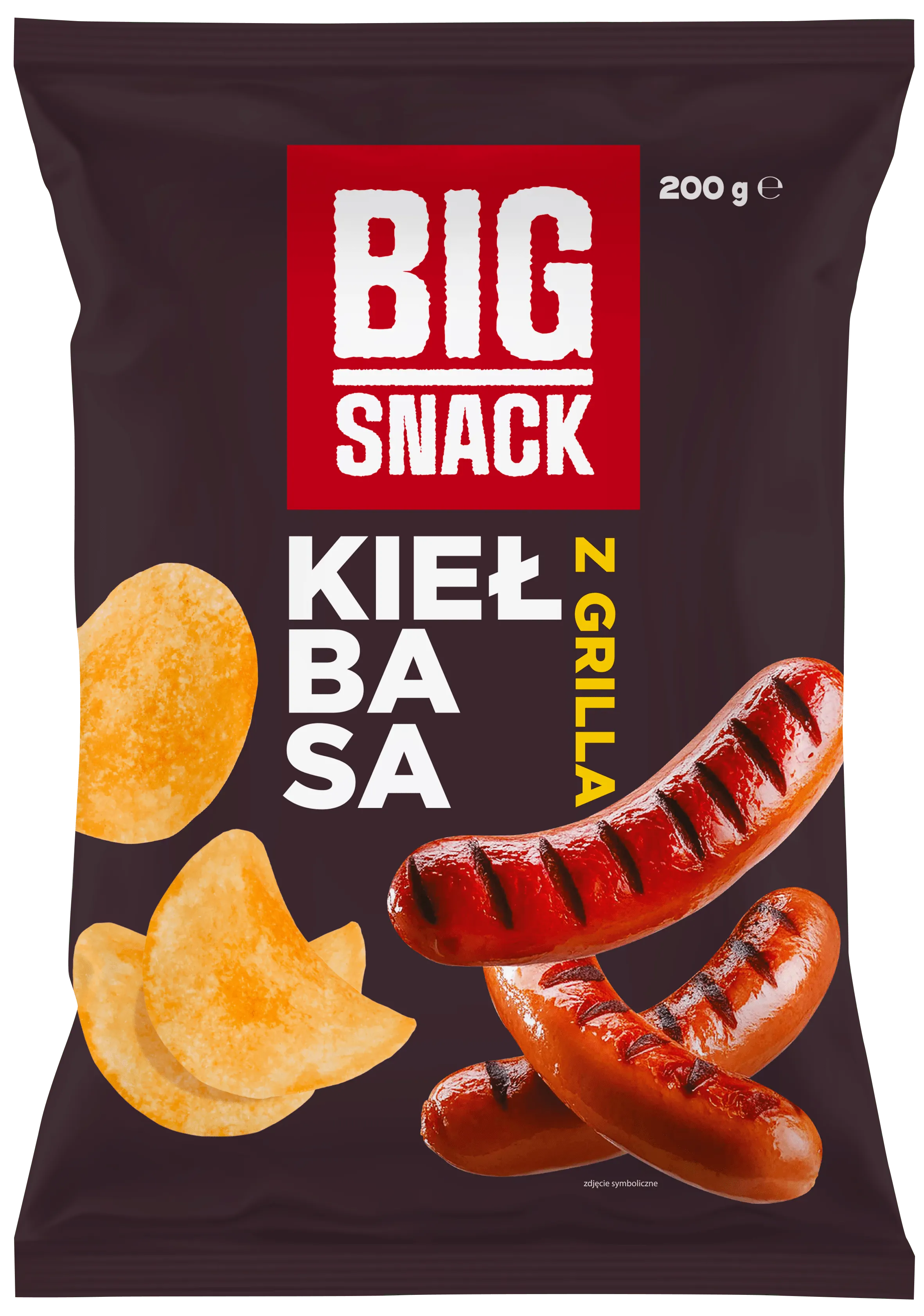 Zdjęcie produktu - Chipsy kiełbasa z grilla Big Snack 200g