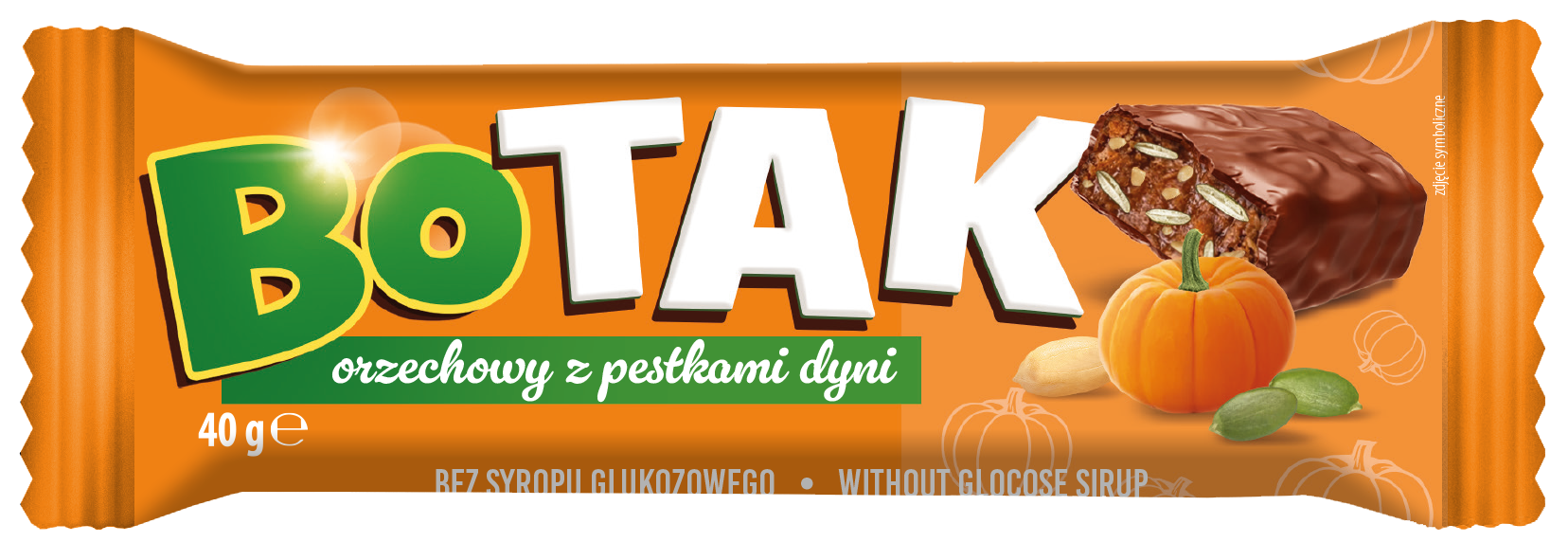 Baton orzechowy z pestka. dyni Botak Agrohansa 40g widok 1