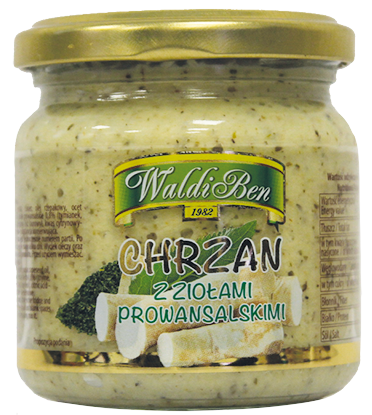 Chrzan z ziołami prowansalskimi Waldiben 200g widok 1