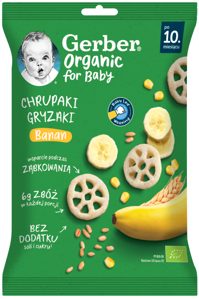 Chrupeczki bananowe gryzaki Gerber 28g widok 1