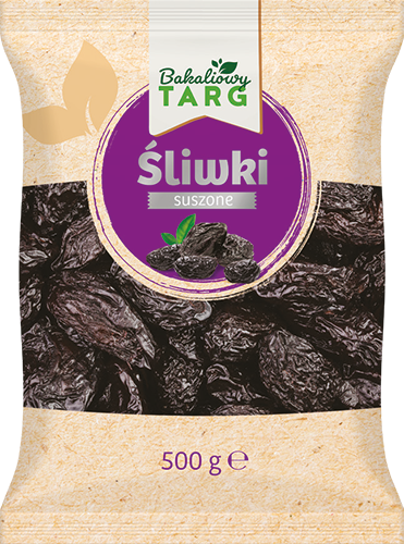 Śliwki suszone Bakaliowy Targ 500g widok główny