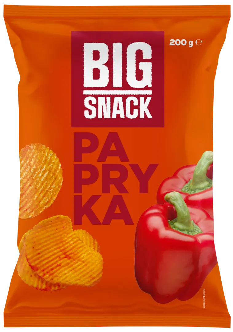Chipsy paprykowe Big Snack 200g widok 1