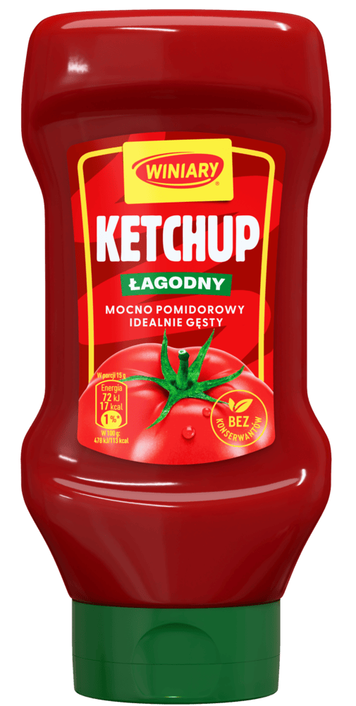 Ketchup łagodny Winiary 450g widok 1