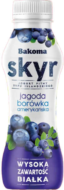 Jogurt pitny skyr Bakoma 300g mix widok 3