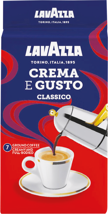 Kawa mielona Crema e Gusto Lavazza 250g widok główny 