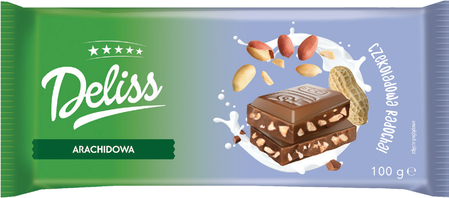 Czekolada bakaliowa Deliss 100g widok główny 