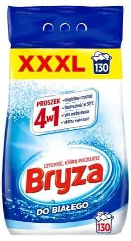 Proszek do prania Bryza 4w1 biały 130p 8,45kg widok 1