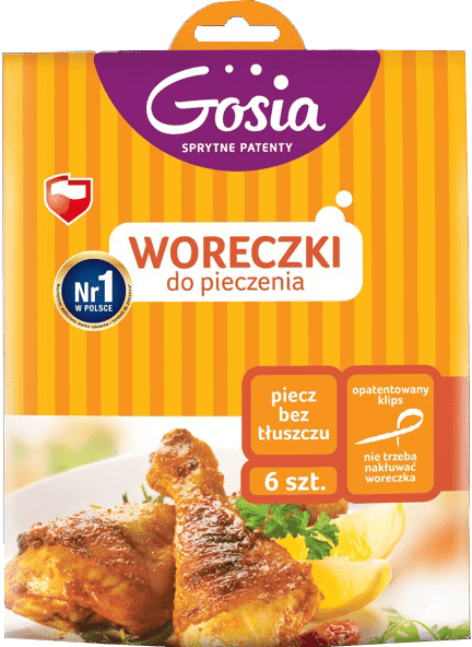 Woreczki do pieczenia z klips. Gosia 38x40cm 6szt widok 1