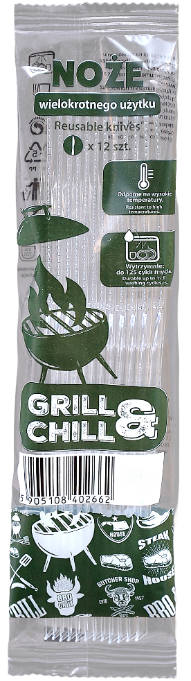 Noże transp wielokrotnego użytku Grill&Chill 12szt widok 1