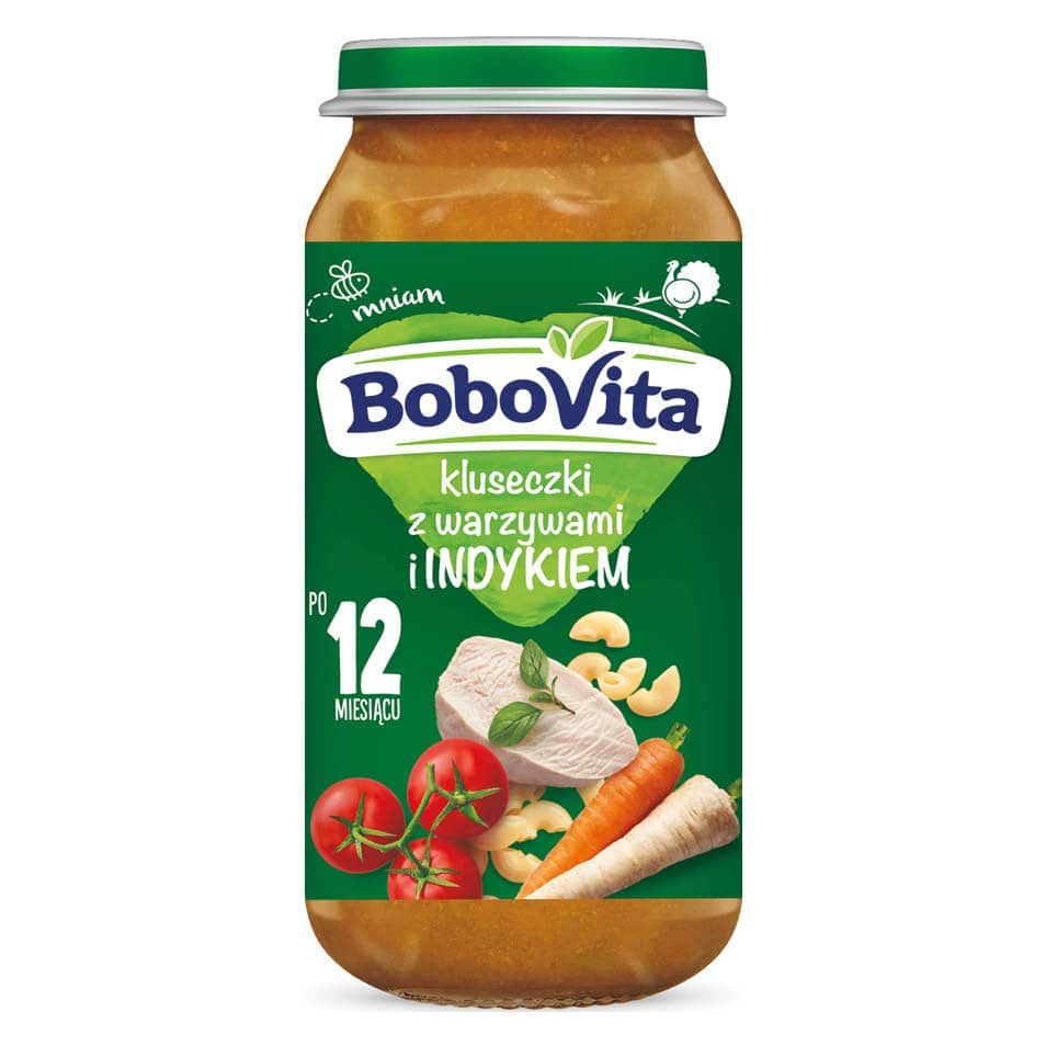 Danie kluseczki z warzyw i indyk Bobovita 250g widok 1