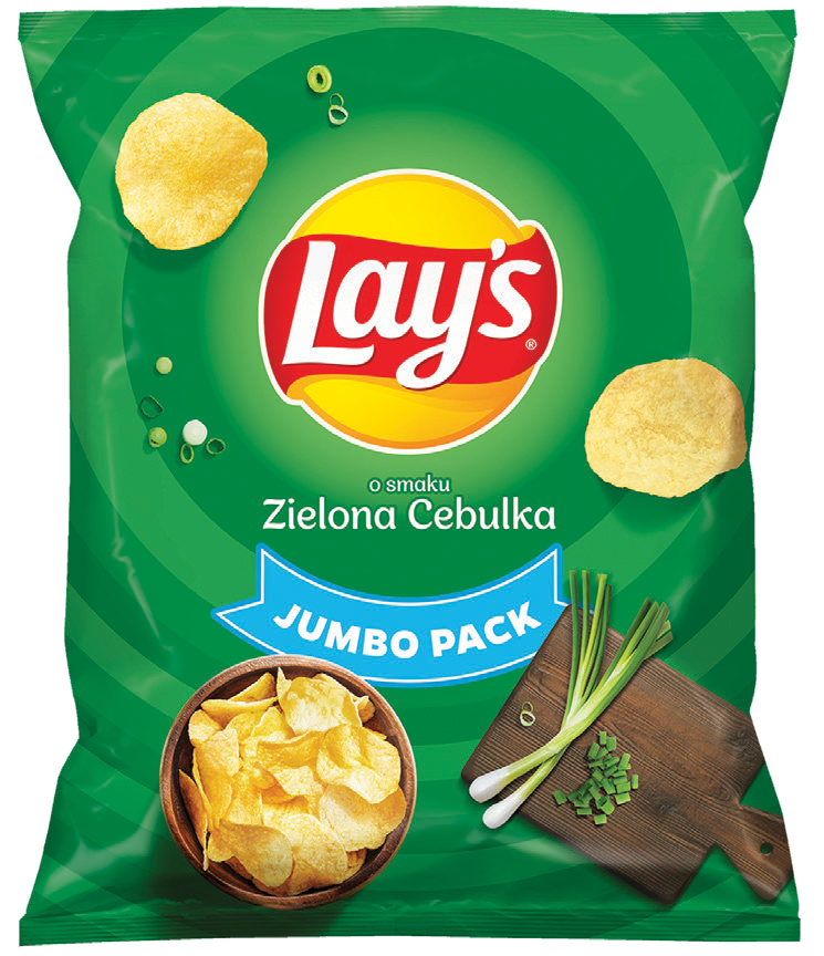 Chipsy zielona cebulka Lay's 300g widok główny 