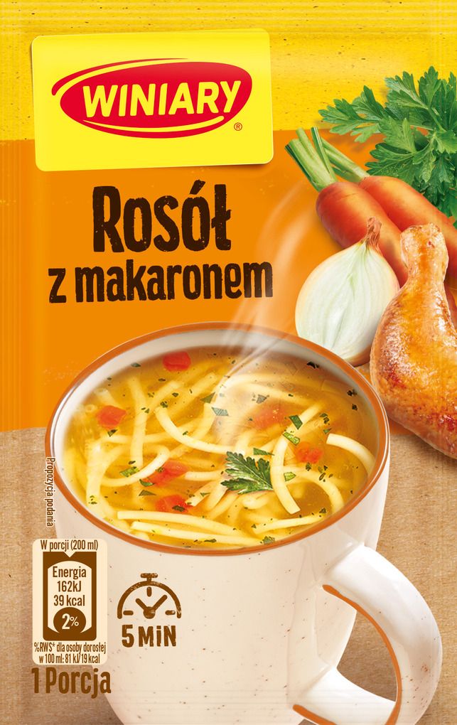 Zupa rosół z makaronem Winiary 12g widok 1