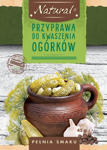 Przyprawa do kwaszenia ogórków Natural 45g widok główny