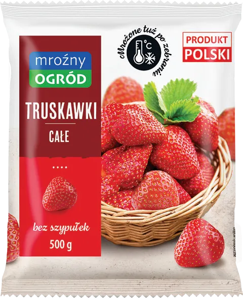 Truskawki mrożone Mroźny Ogród 500g widok główny