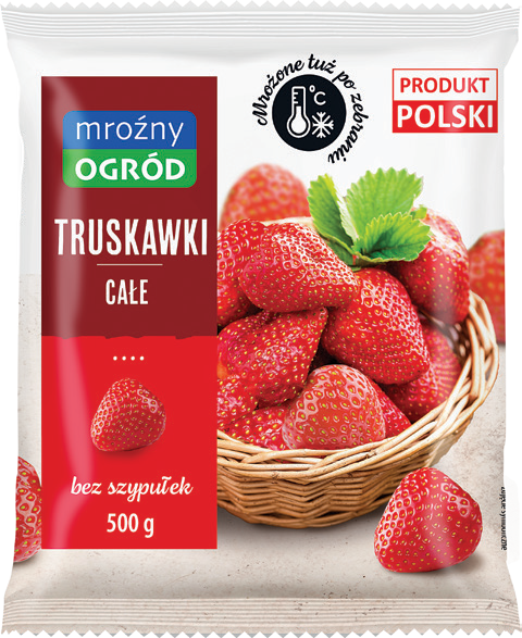 Truskawki mrożone Mroźny Ogród 500g widok główny