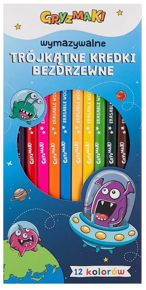 Kredki wymazywalne Gryzmaki 12kol Sz25 widok 1
