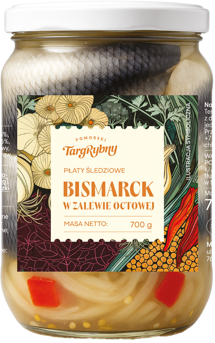 Płaty śledziowe Bismarck Targ Rybny 700/375g widok główny