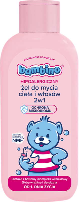 Żel do mycia Dz 2w1 hipoalergiczny Bambino 400ml widok główny