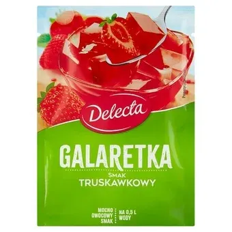 Galaretka truskawkowa Delecta 70g widok 1
