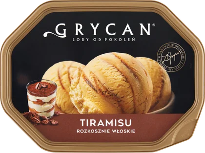Lody Grycan tiramisu 0,9l widok główny 