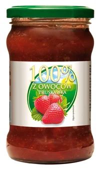 Produkt owocowy truskawkowy 100% 320g widok 1