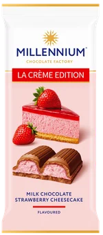 Czekolada mleczna straw cheesecake Millennium 100g widok 1