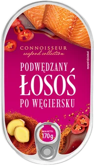 Zdjęcie produktu - Łosoś podwędzany po węgiersku Contimax 170g