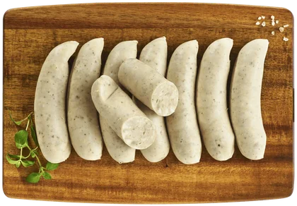 Kiełbasa biała parzona widok 1