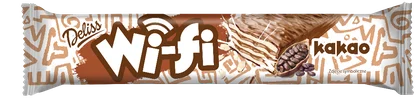 Wafelek kakaowy w czekoladzie Wifi Deliss 40g widok główny