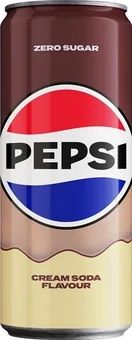 Zdjęcie produktu - Napój gaz. Pepsi Cola cream soda zero 330ml puszka
