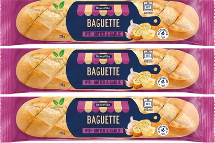 Bagietka z masłem i czosnkiem Aryzta Polska 175g widok 1