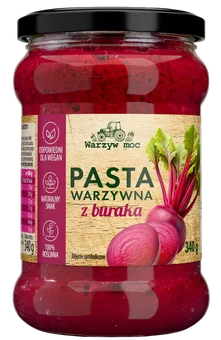 Zdjęcie produktu - Pasta warzywna z buraka Warzyw Moc 340g