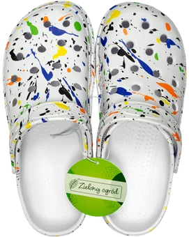 Obuwie ogrodowe damskie wzorowane mix widok 2