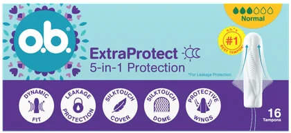 Tampony Ob extra protect normal 5w1 16szt widok 1