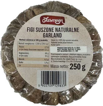 Figi suszone naturalnie garland Jasmeen 250g widok 1