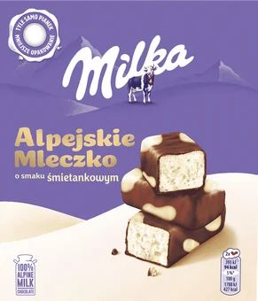 Bombonierka Alpejskie Mleczko happy cow 330g widok główny