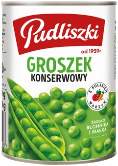 Groszek konserwowy Pudliszki 400/240g widok główny