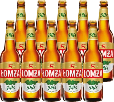 Piwo Łomża pils 0,5l 6% but. zw. widok 1