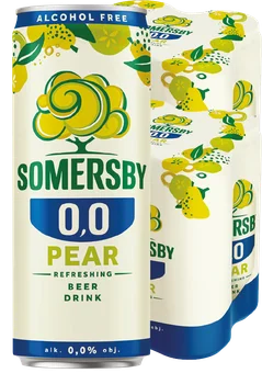 Napój piwny Somersby pear 330ml 0% puszka widok 1
