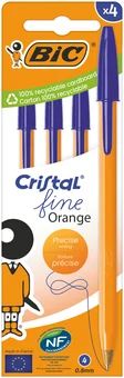 Długopis niebie Orange Original Fine Bic 4szt SZ26 widok 1