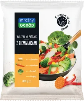 Warzywa na patelnię z ziemniak. Mroźny Ogród 800g widok główny 