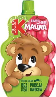 Mus jabłko banan malina Kubuś 100g widok 1