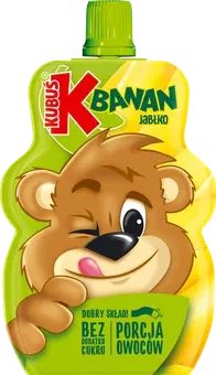 Mus banan jabłko Kubuś 100g widok główny 