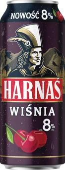 Zdjęcie produktu - Piwo Harnaś wiśnia 0,5l 8% puszka