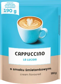 Kawa cappuccino śmietankowe La Lucida 190g widok główny 