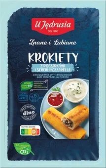 Krokiety z pieczarkami i mozzarel. U Jędrusia 500g widok główny 