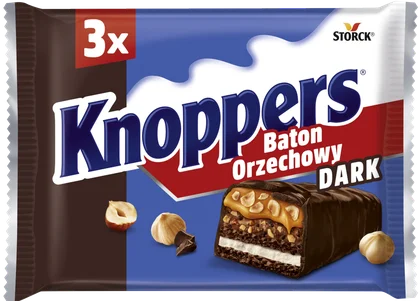 Baton Knoppers orzechowy dark 3x40g widok 1