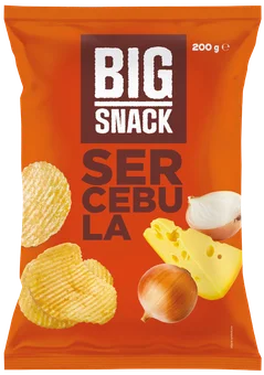 Chipsy ser cebula Big Snack 200g widok główny