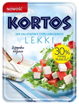 Zdjęcie produktu - Ser sałatkowy typu greckiego lekki Kortos 160g
