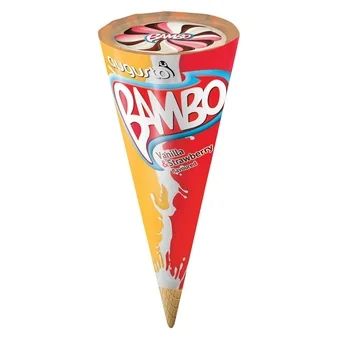 Lody rożek wan. trusk./wan. czek. Bambo 120ml mix widok 1